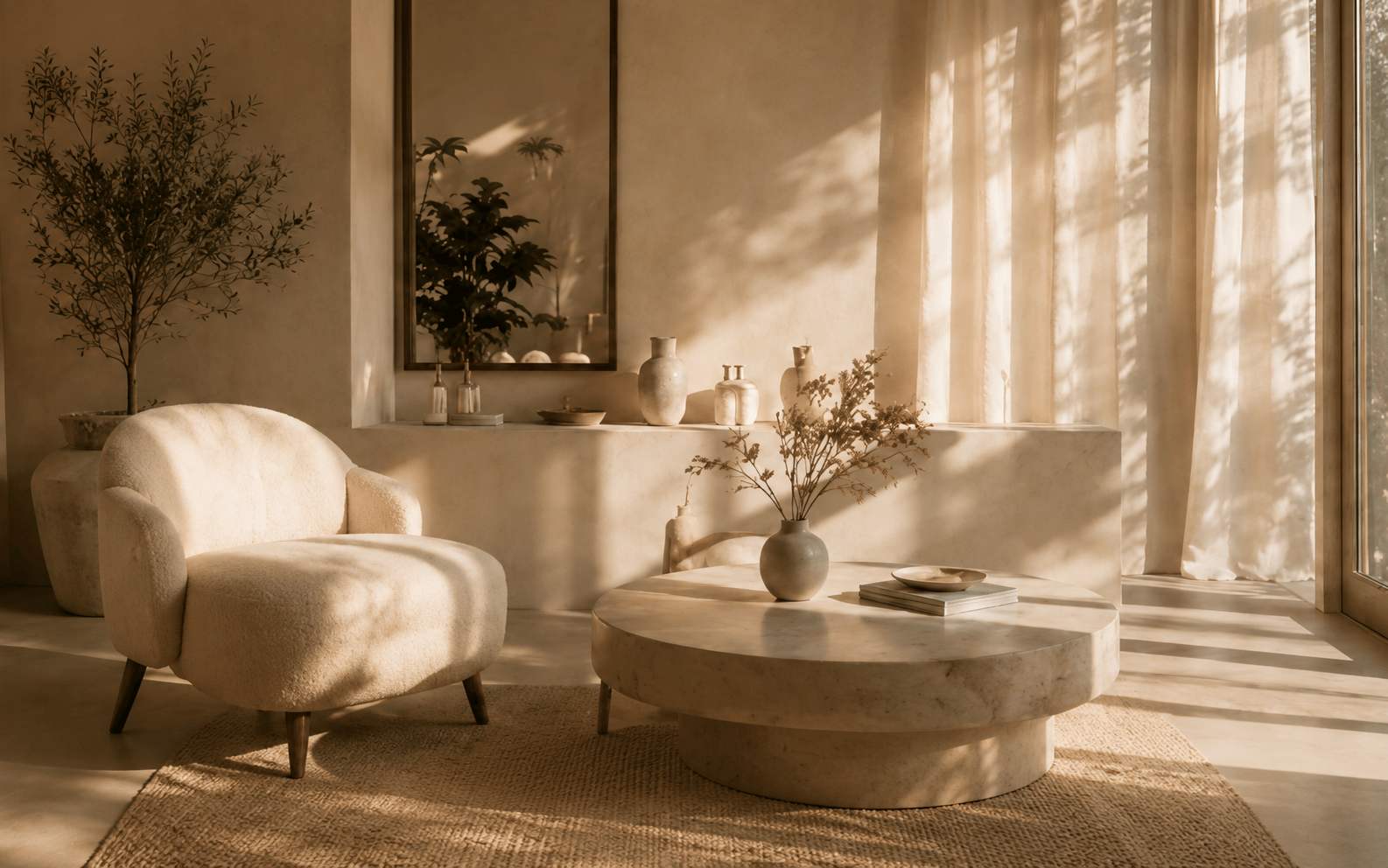 A warmly lit Rejuv spa lounge with comfortable seating.